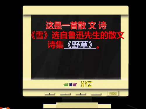 雪鲁迅雪鲁迅-分析课件.ppt
