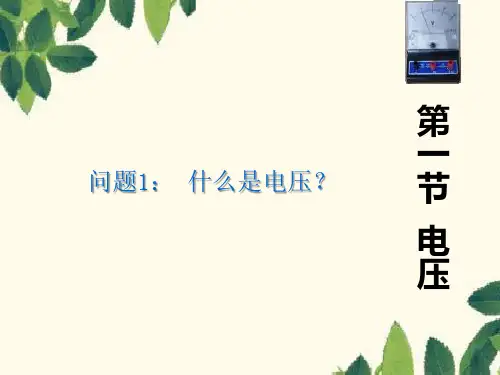 人教版物理九年级全一册第16章第1节电压课件(1)