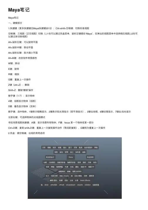 Maya笔记