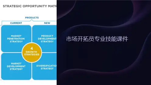 《市场开拓员专业技能课件》