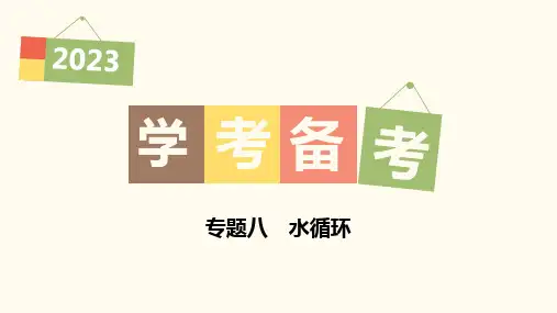 高中地理学业水平考试复习课件 专题八 水循环
