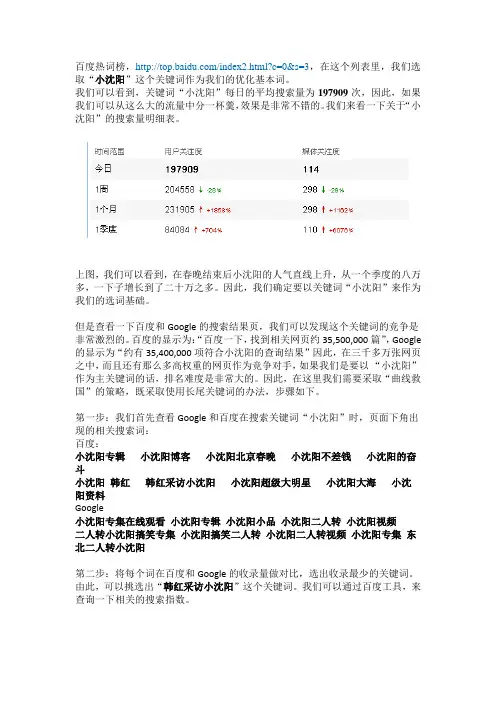 SEO优化案例分析