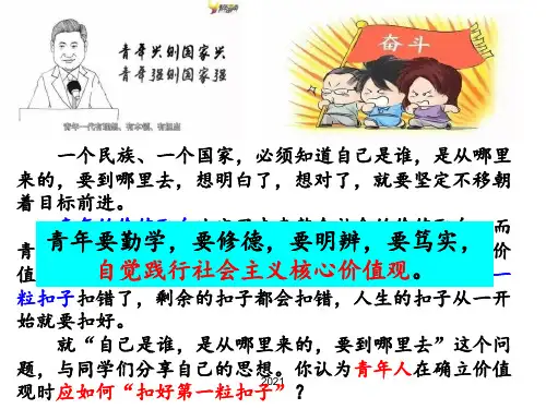 新教材高中思想政治必修3文化生活第十课第一框-培育和践行社会主义核心价值观PPT课件