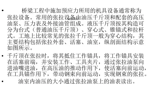 千斤顶工作原理及校验课件