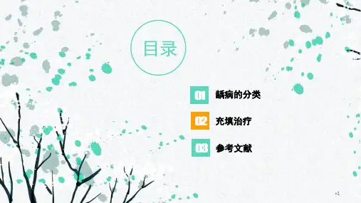 龋病的分类及充填治疗PPT课件