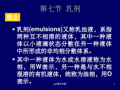 乳剂ppt课件【可编辑全文】