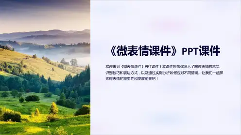 《微表情课件》课件
