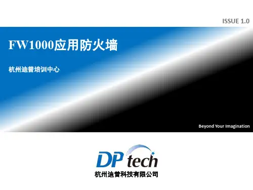 DPtech FW1000应用防火墙(培训文档)