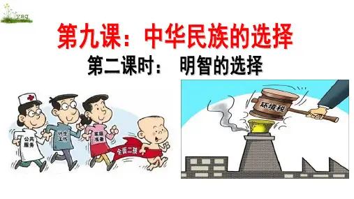 人民版九年级上册道德与法治《第三单元 倾听自然的声音 第九课 中华民族的选择》课件公开课 (2)