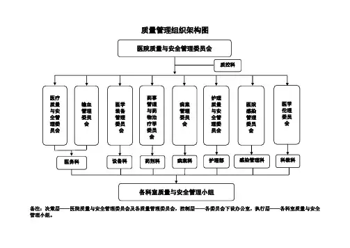 医院质量与安全管理委员会组织架构图