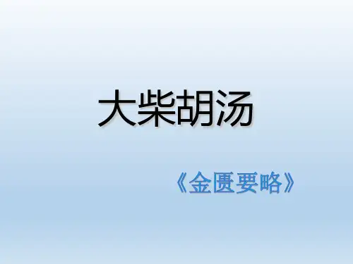 大柴胡汤