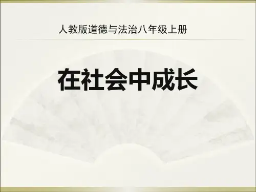 《在社会中成长》PPT-完美版