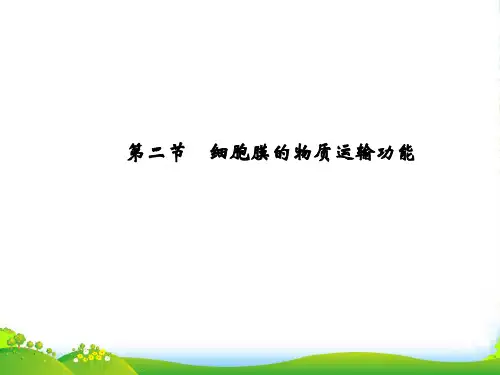 【创新设计】-高中生物 3-1-2细胞膜的物质运输功能课件 中图版必修1