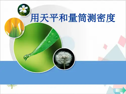 人教版物理《测量物质的密度》_上课课件