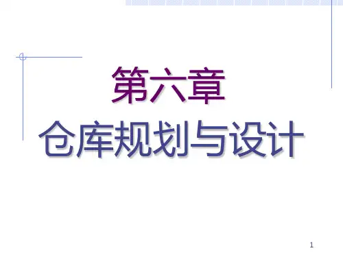 仓库规划与设计(教案)-PPT课件