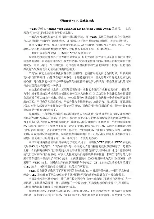 详细介绍VTEC发动机技术