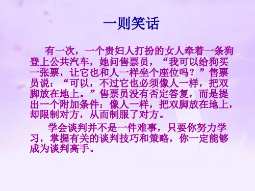 七章推销洽谈