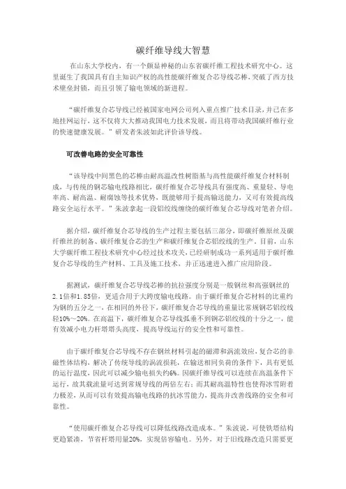 碳纤维导线