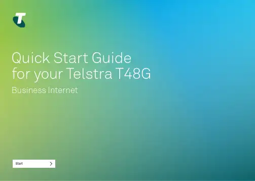 Telstra T48G Business Internet Start 快速入门指南说明书