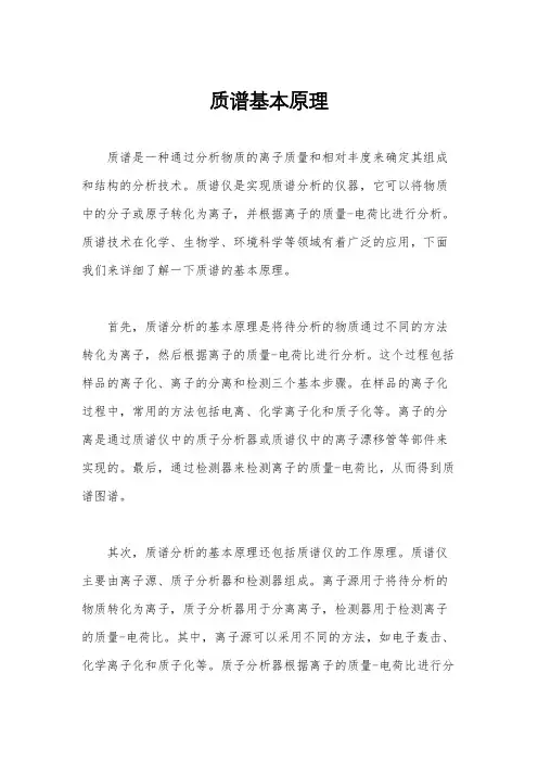 质谱基本原理