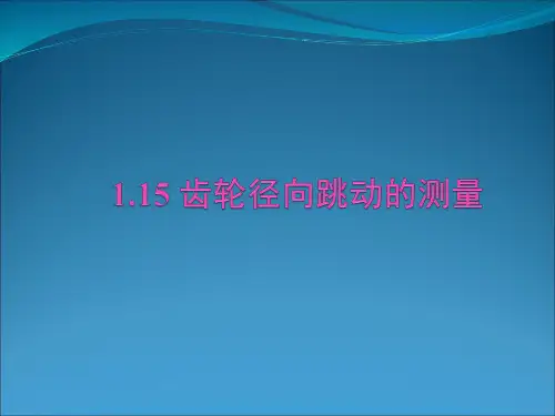 1.15齿轮径向跳动的测量[11页]