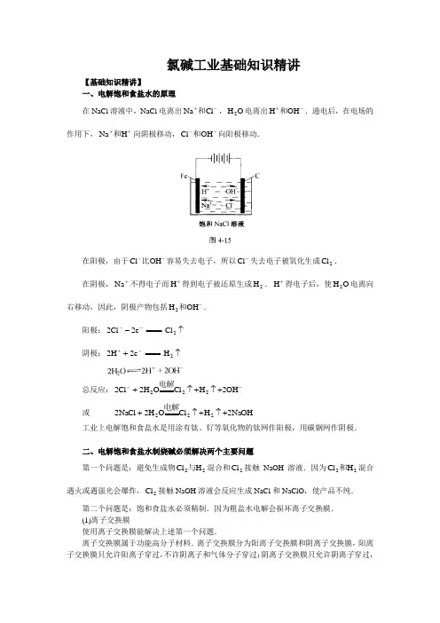 氯碱工业基础知识精讲