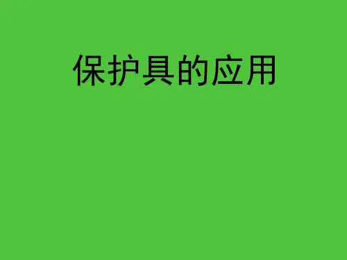 保护具的应用-PPT课件