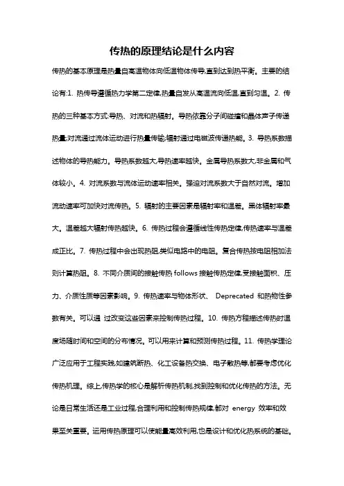 传热的原理结论是什么内容