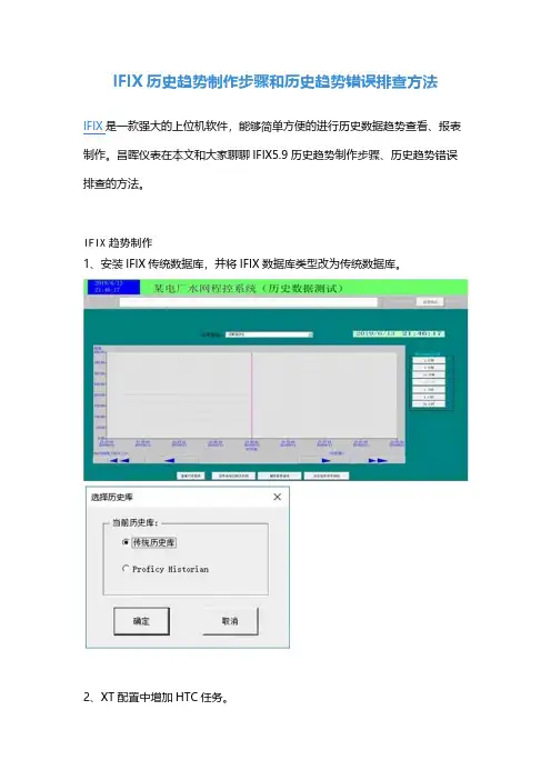 IFIX历史趋势制作步骤和历史趋势错误排查方法