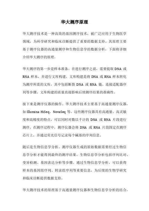华大测序原理