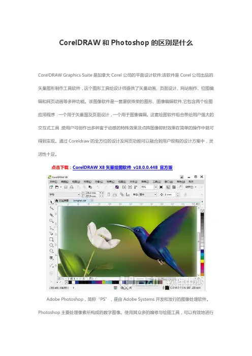 CorelDRAW和Photoshop的区别是什么