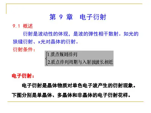 第9章 电子衍射
