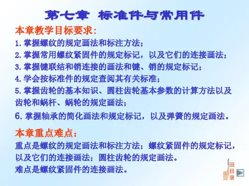 螺栓螺母标准件规格共73页PPT资料