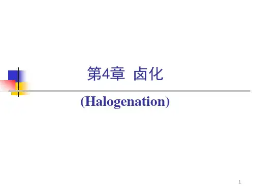第四章-卤化反应讲解课件