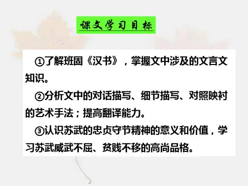 苏武传(上课版)