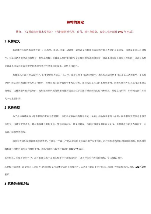 织构的测定