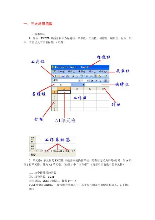 EXCEL基础教程