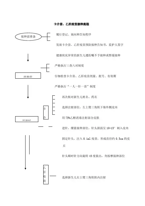 新生儿两苗接种流程