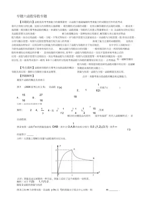 (完整word)高考数学-函数与导数(知识点归纳+习题),推荐文档