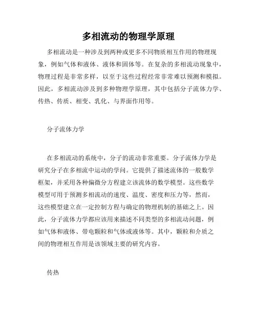 多相流动的物理学原理