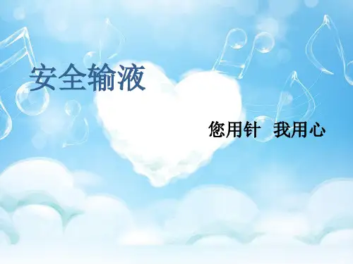 留置针分类 介绍PPT