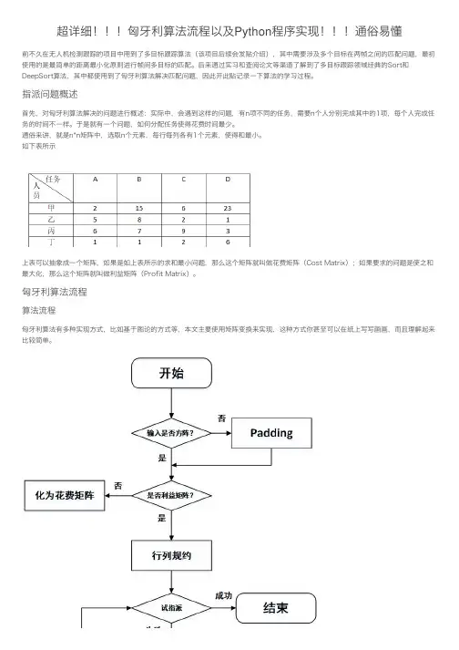 超详细！！！匈牙利算法流程以及Python程序实现！！！通俗易懂