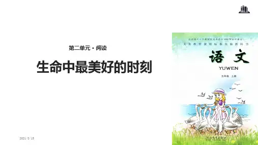 (赛课课件)五年级上册语文《生命中最美好的时刻》(共11张PPT)
