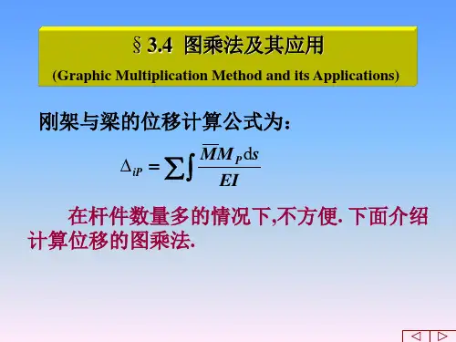 结构力学第三章图乘法