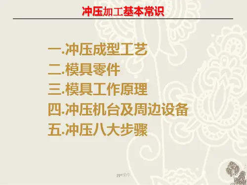 冲压加工基本常识  ppt课件