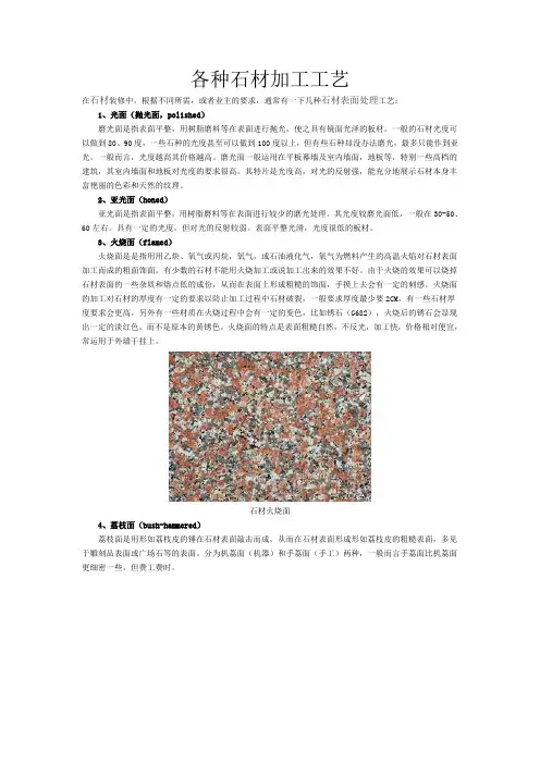 各种石材表面加工工艺.doc