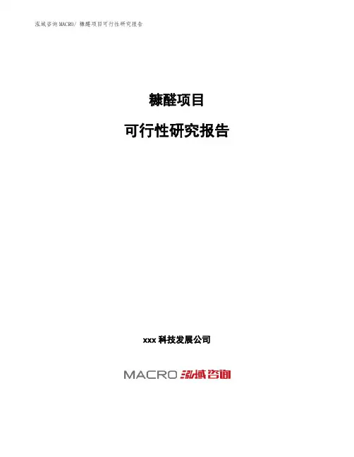 糠醛项目可行性研究报告
