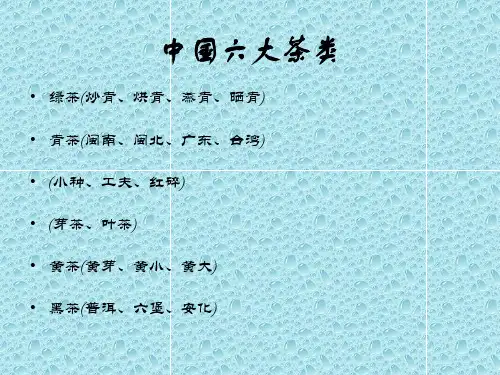 中国六大茶类PPT课件