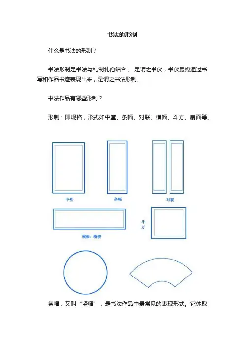 书法的形制