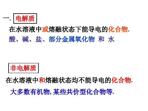 电解质溶液1041页PPT